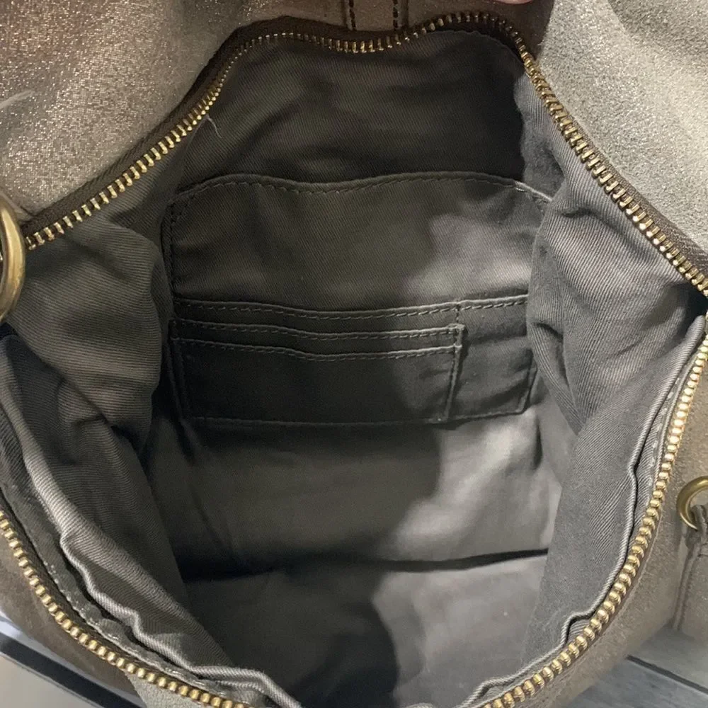 Fossil Metallic Fold Over Purse - Picture 6 of 8